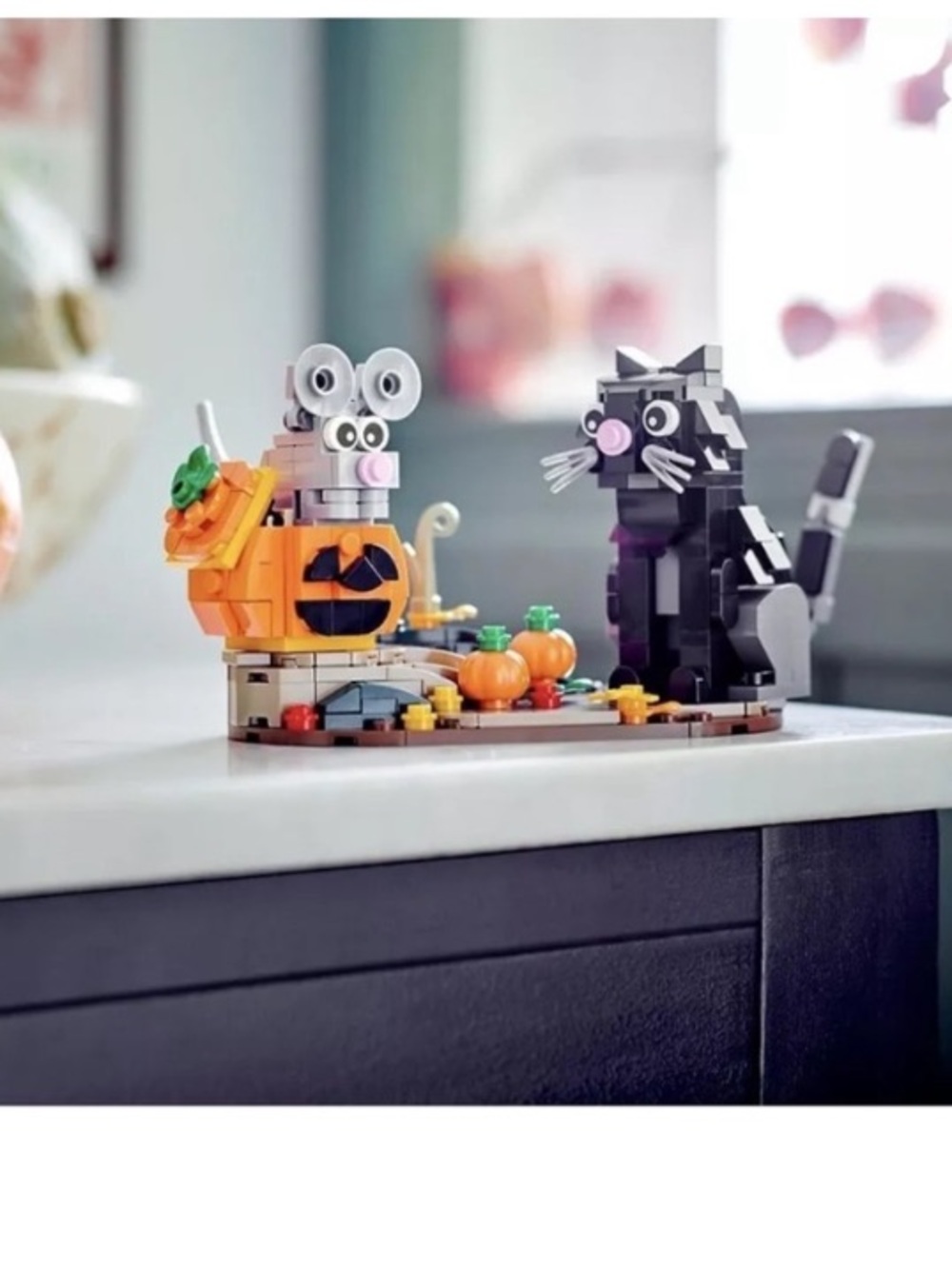 Lego 40570 Halloween Cat and Mouse Pumpkin Seasonal Display 328 Pieces New Gift